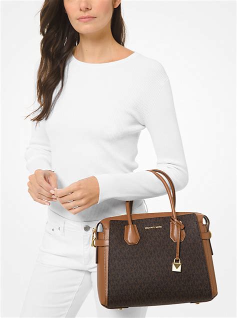 mercer messenger michael kors|Michael Kors mercer belted satchel.